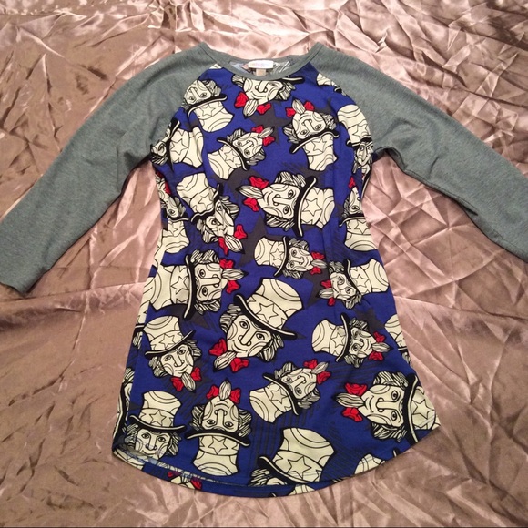 Free with bundle! LulaRoe Uncle Sam Baseball Tee - Picture 2 of 6